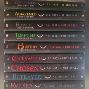 9 House of Night Series Books by P.C Cast and Kristin Cast